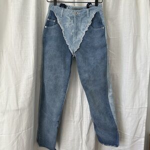 Maniere de Voir Mixed Denim Jeans Size 8
